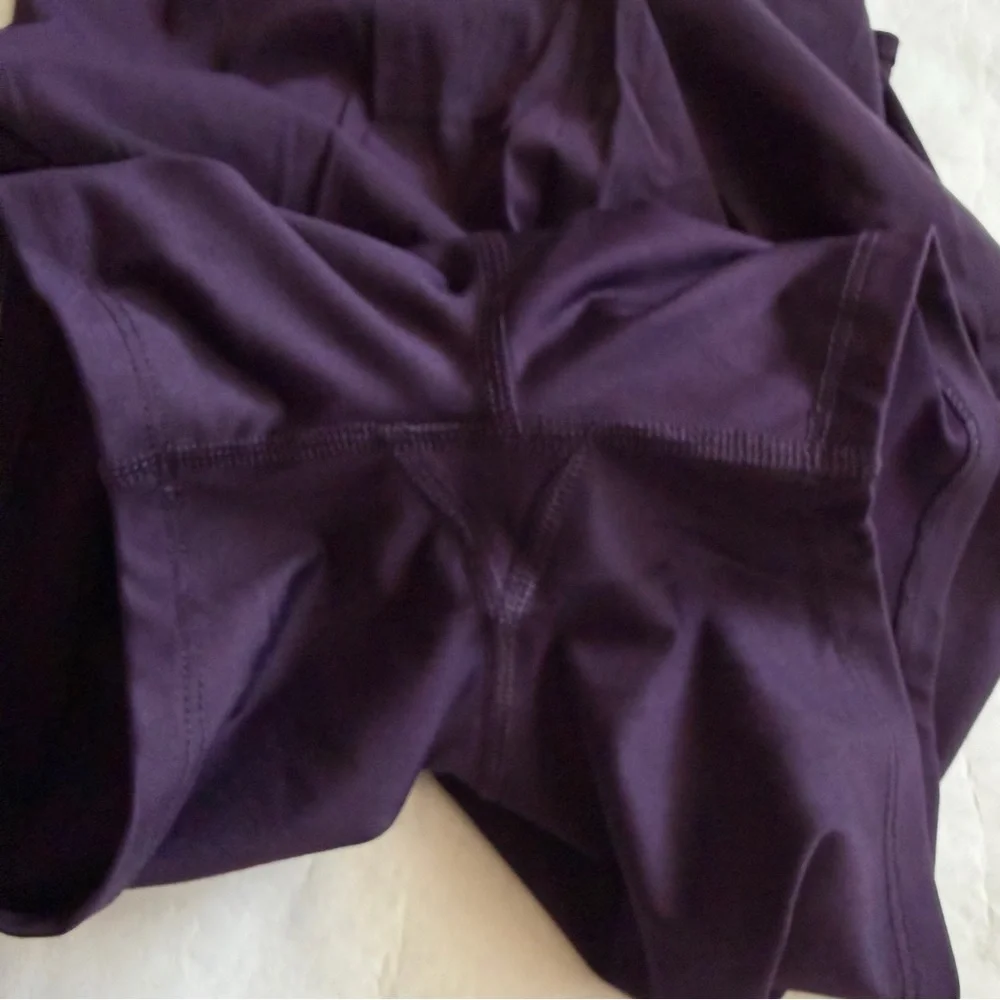 Woven Trek Skort Plum Size S Two Way Stretch Elastic Waistband Activewear E - Picture 10 of 14